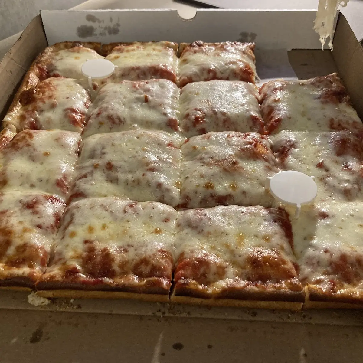 Sicilian Cheese Pizza Slice