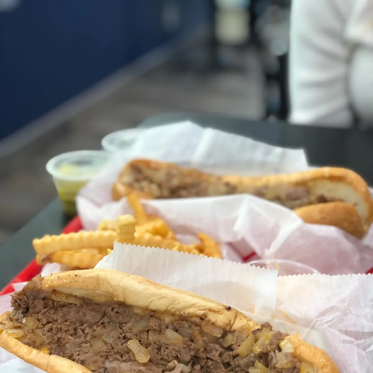 Cheese Steak Combo with Grilled Onions