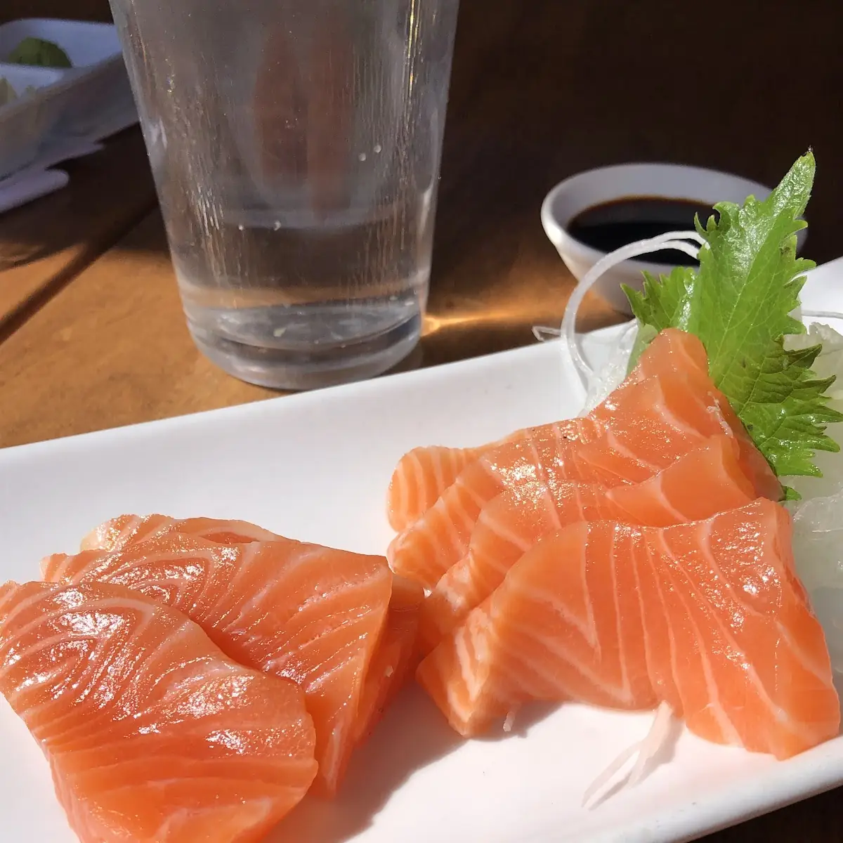 Salmon Sashimi with Fresh Wasabi