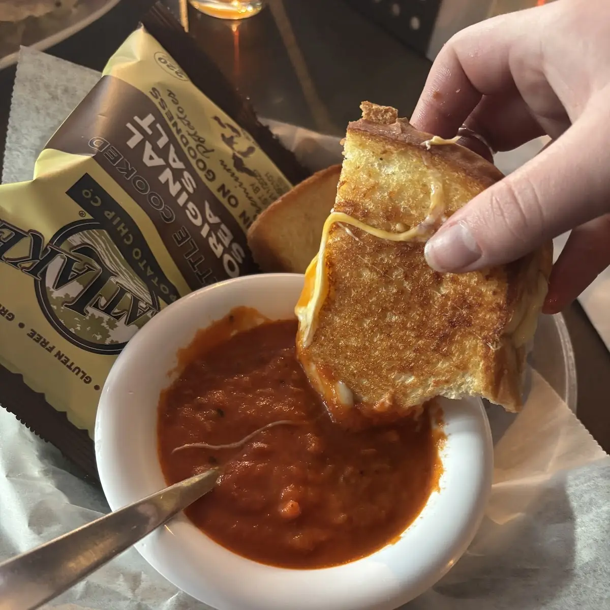 Grilled Cheese & Tomato Bisque