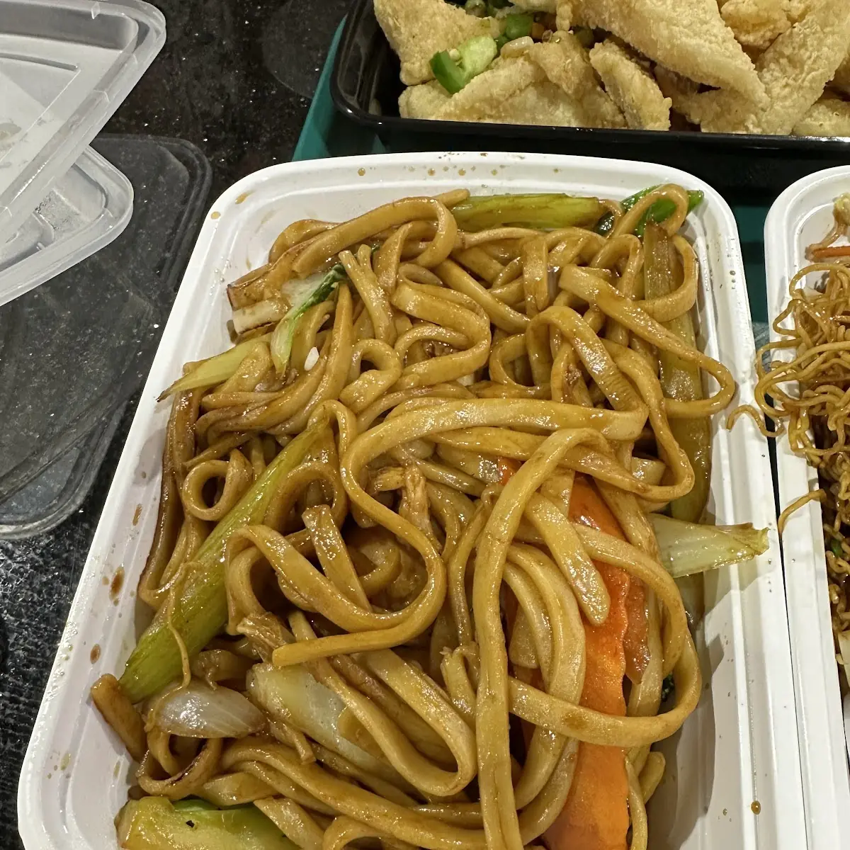 Stir Fried Noodles with Seafood