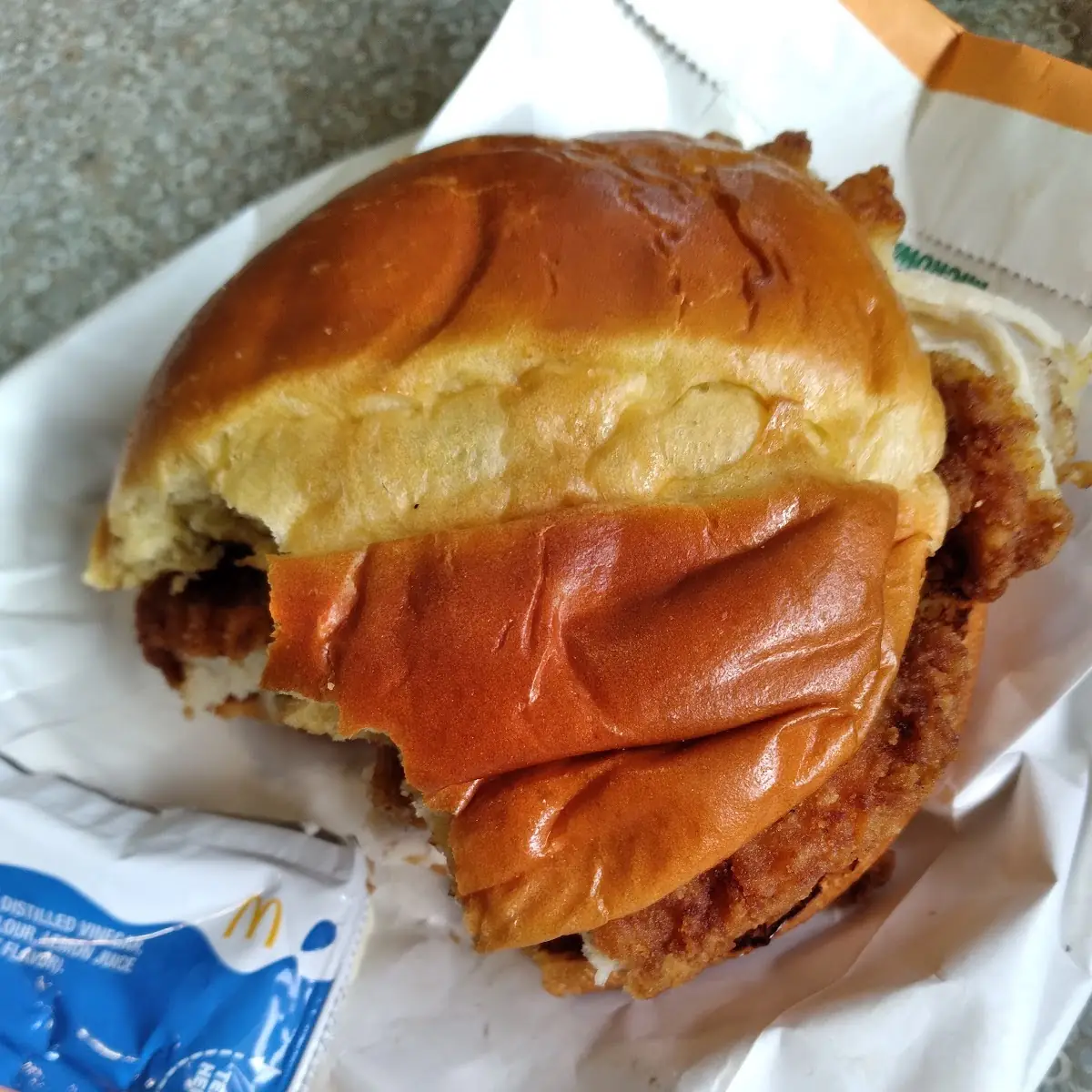 Chicken Sandwich Combo and Sprite