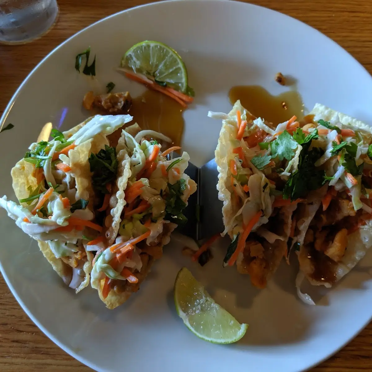 Wonton Chicken Tacos