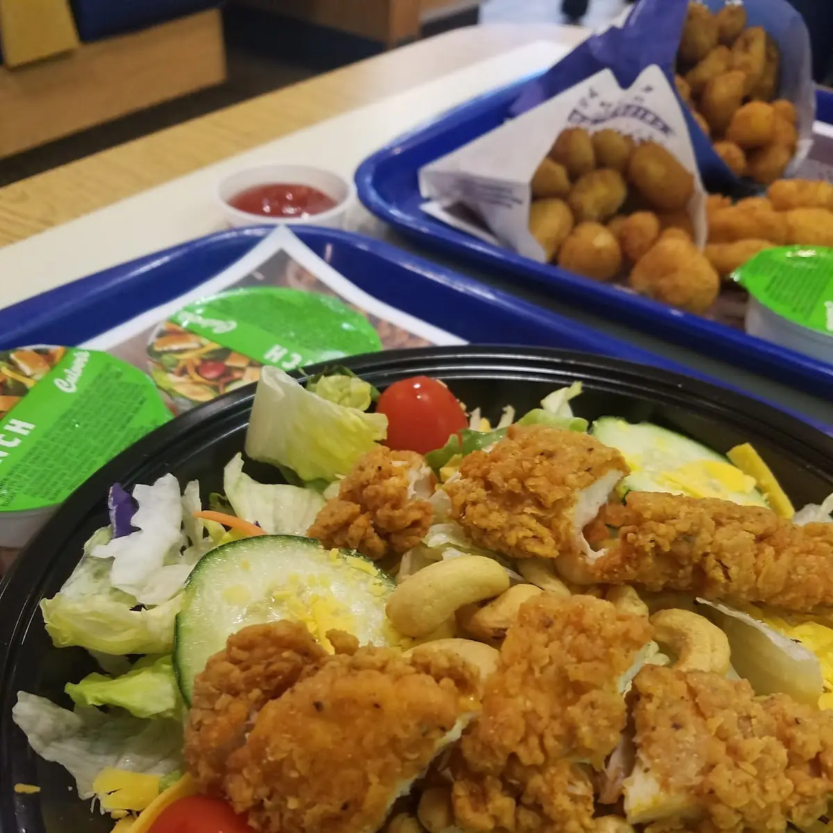 Salad with Chicken Strips Added