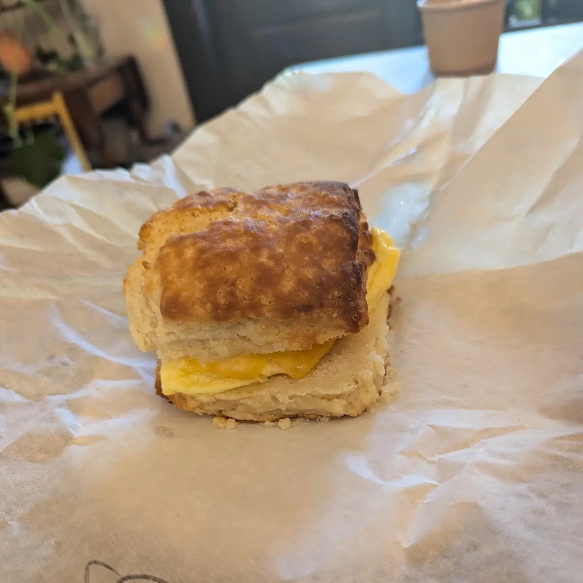 Egg and Cheese Biscuit Sandwich