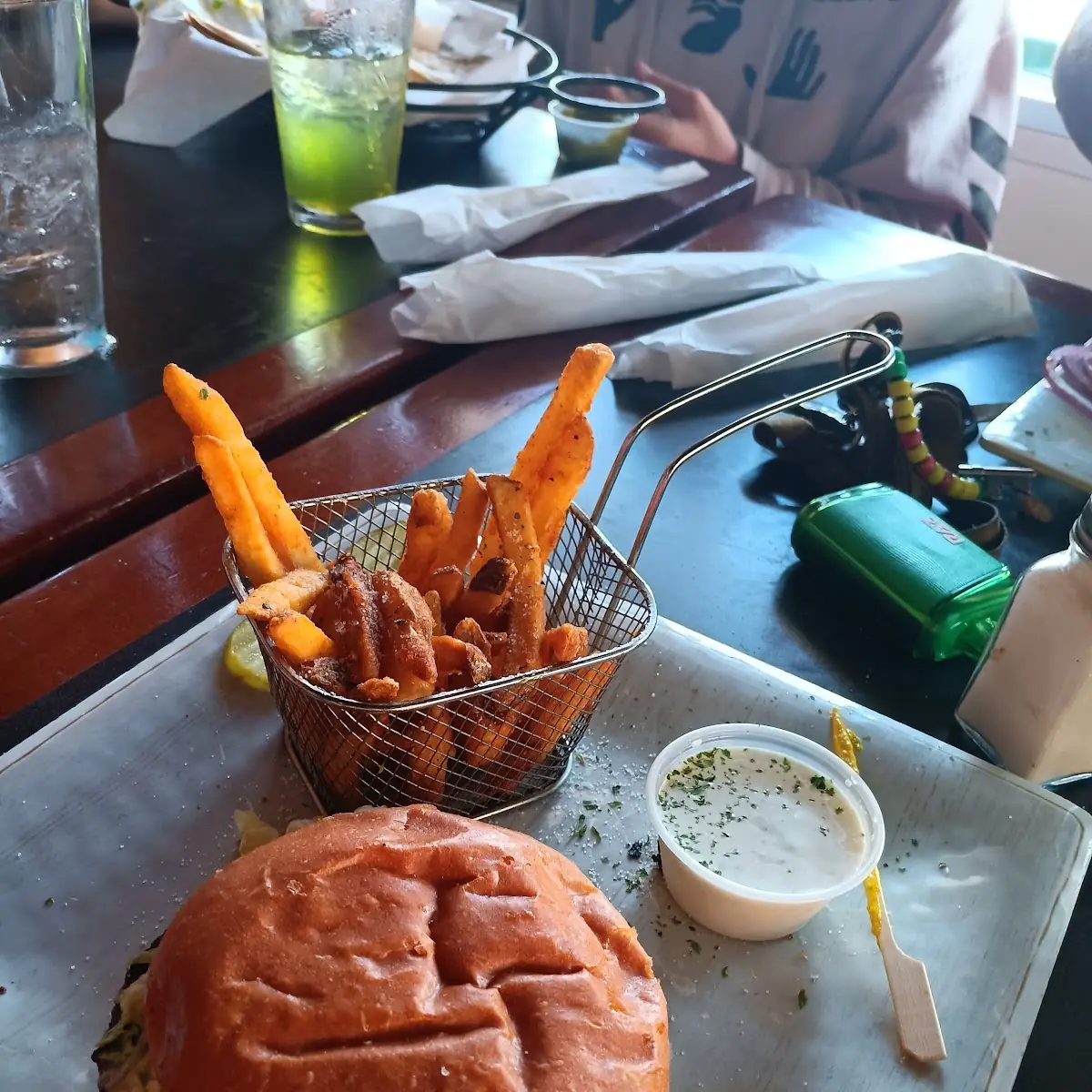 Black and Bleu Burger