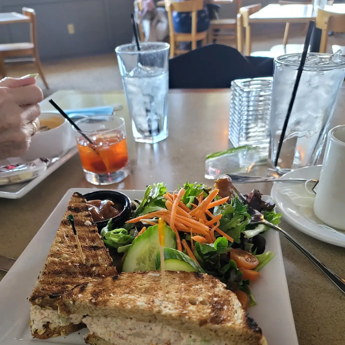 Tuna Sandwich with Side Salad