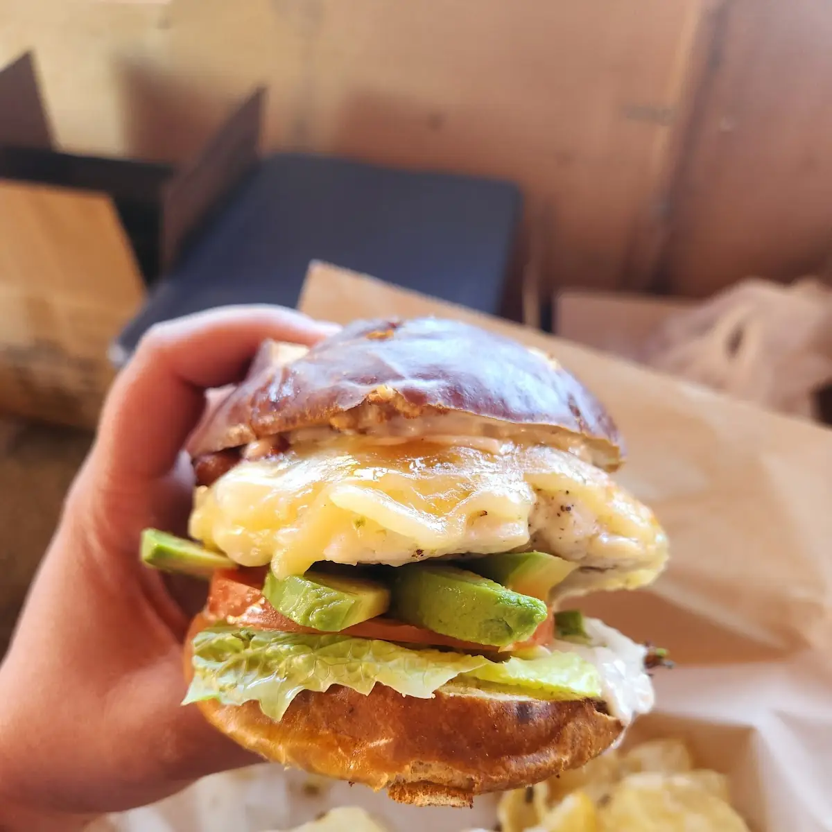 Cali Club Sandwich and Chips