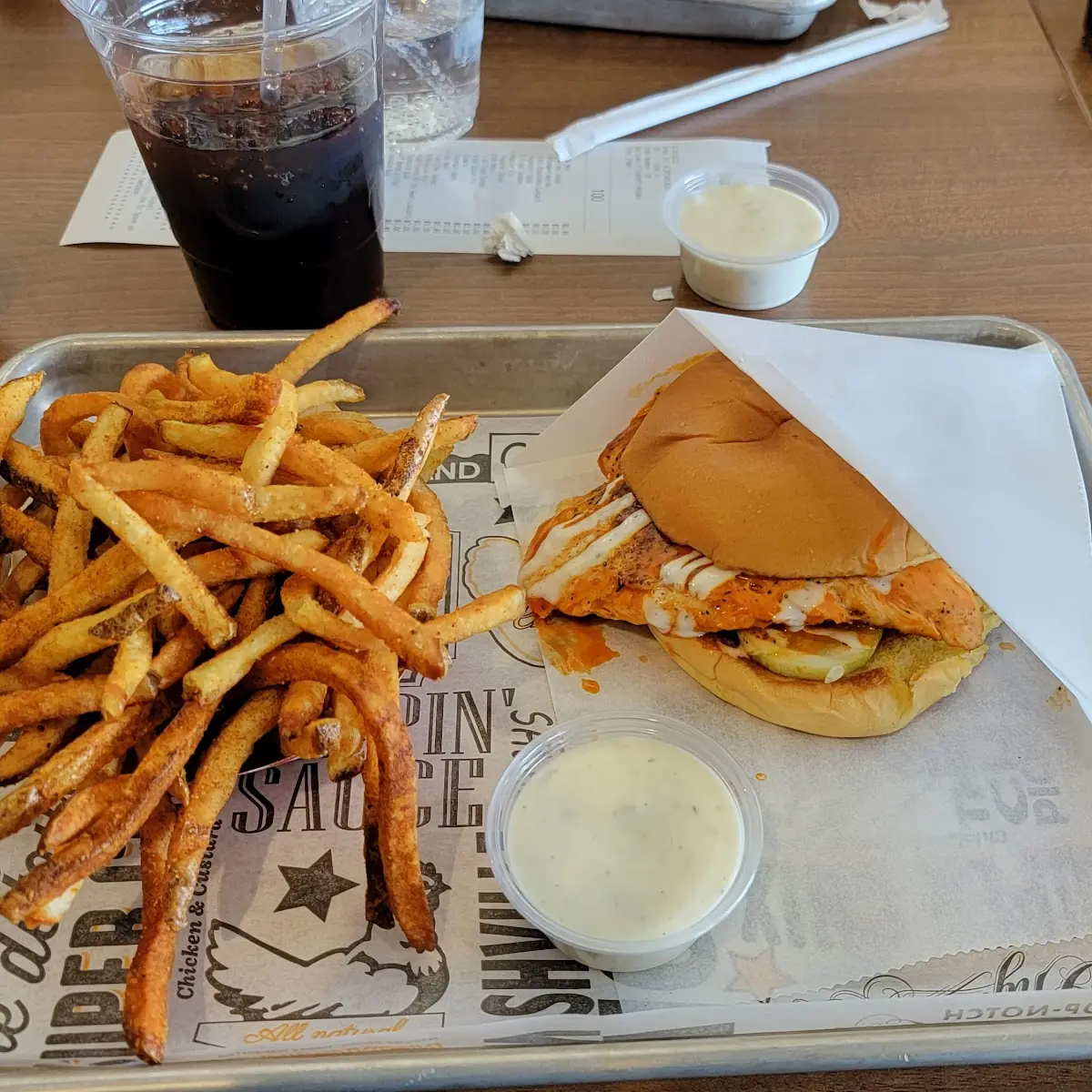 Buffalo Ranch Sandwich with Grilled Chicken