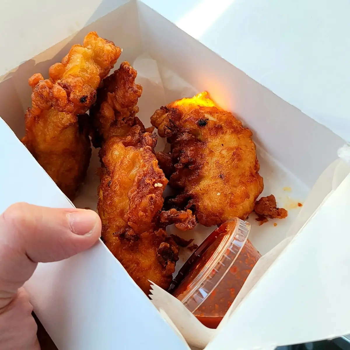 Chicken Fingers with Chilli Garlic Sauce