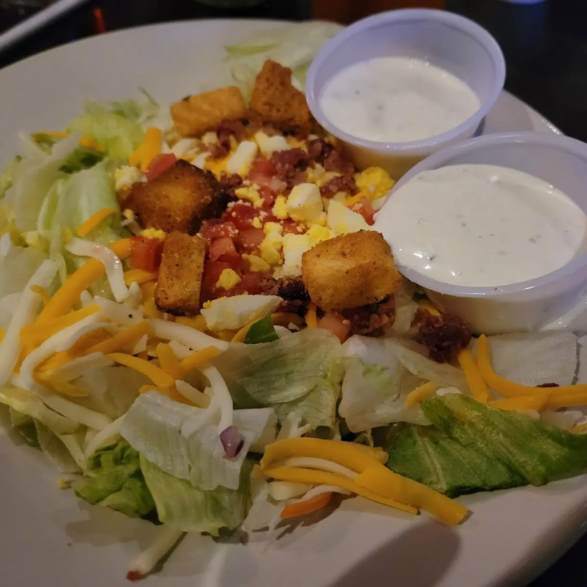 Salad with Ranch Dressing