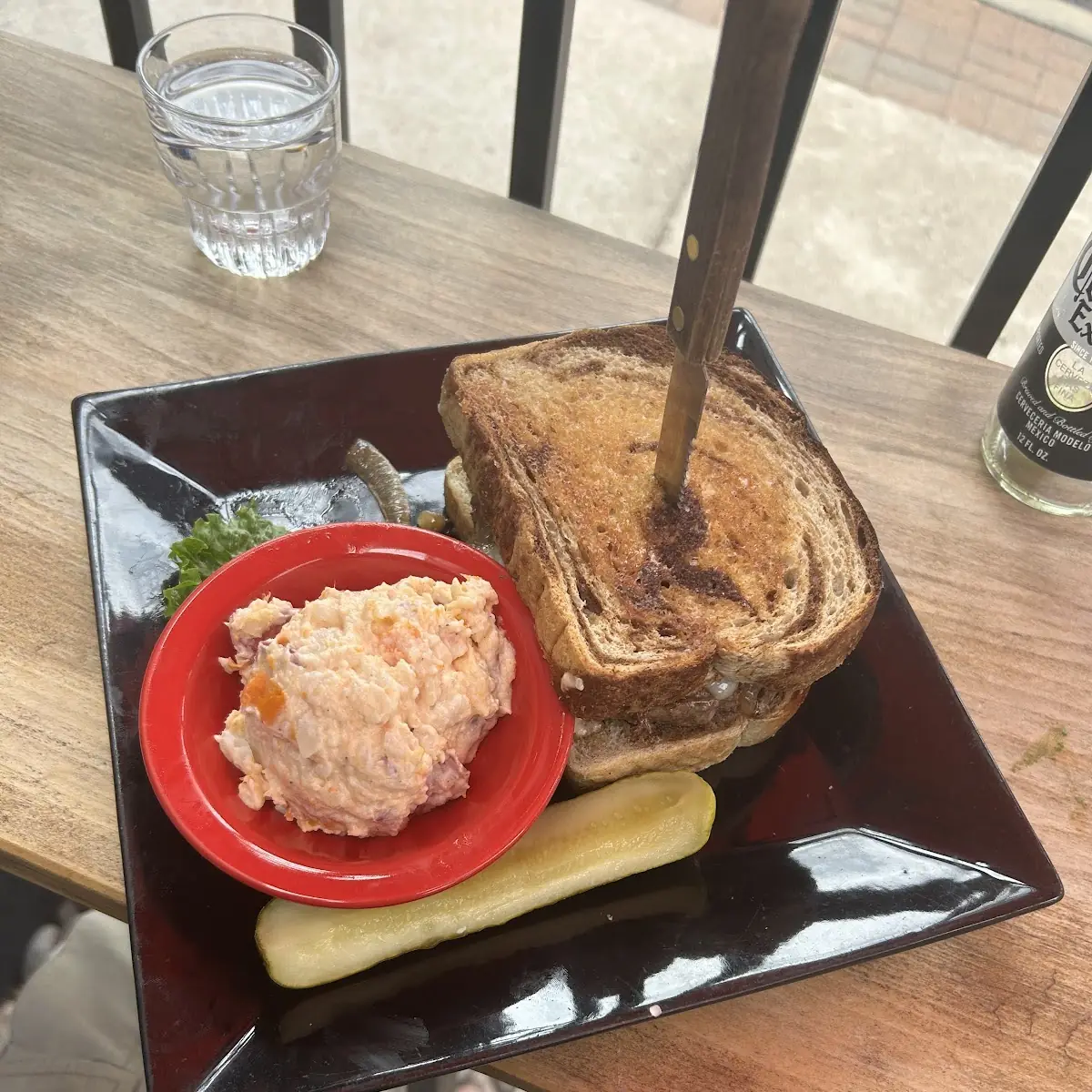 Patty Melt and Potato Salad