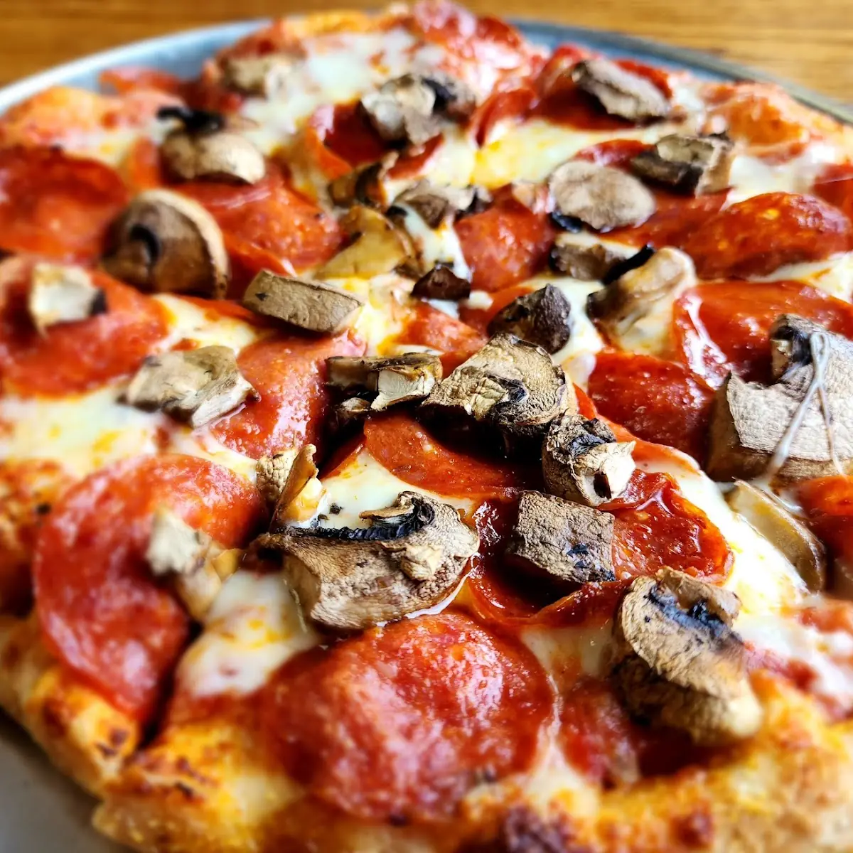 Pepperoni and Mushroom Pizza