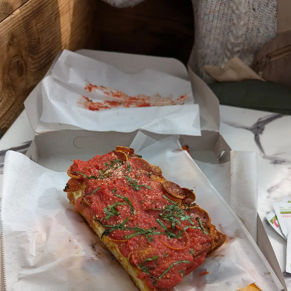 Sicilian Slice with Pepperoni