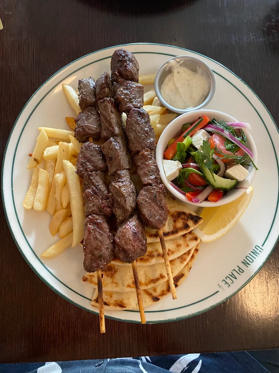 Lamb Souvlaki, Union Place Hotel