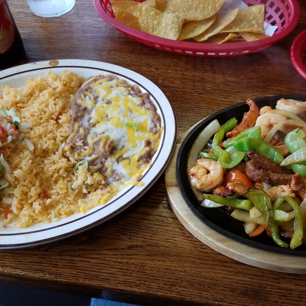 Steak and Shrimp Fajitas