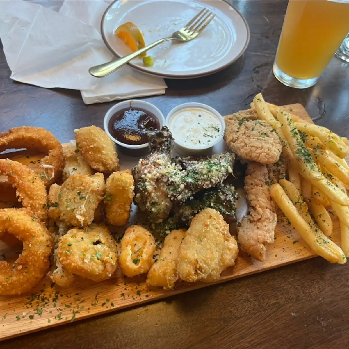 Mozzarella Sticks Onion Rings