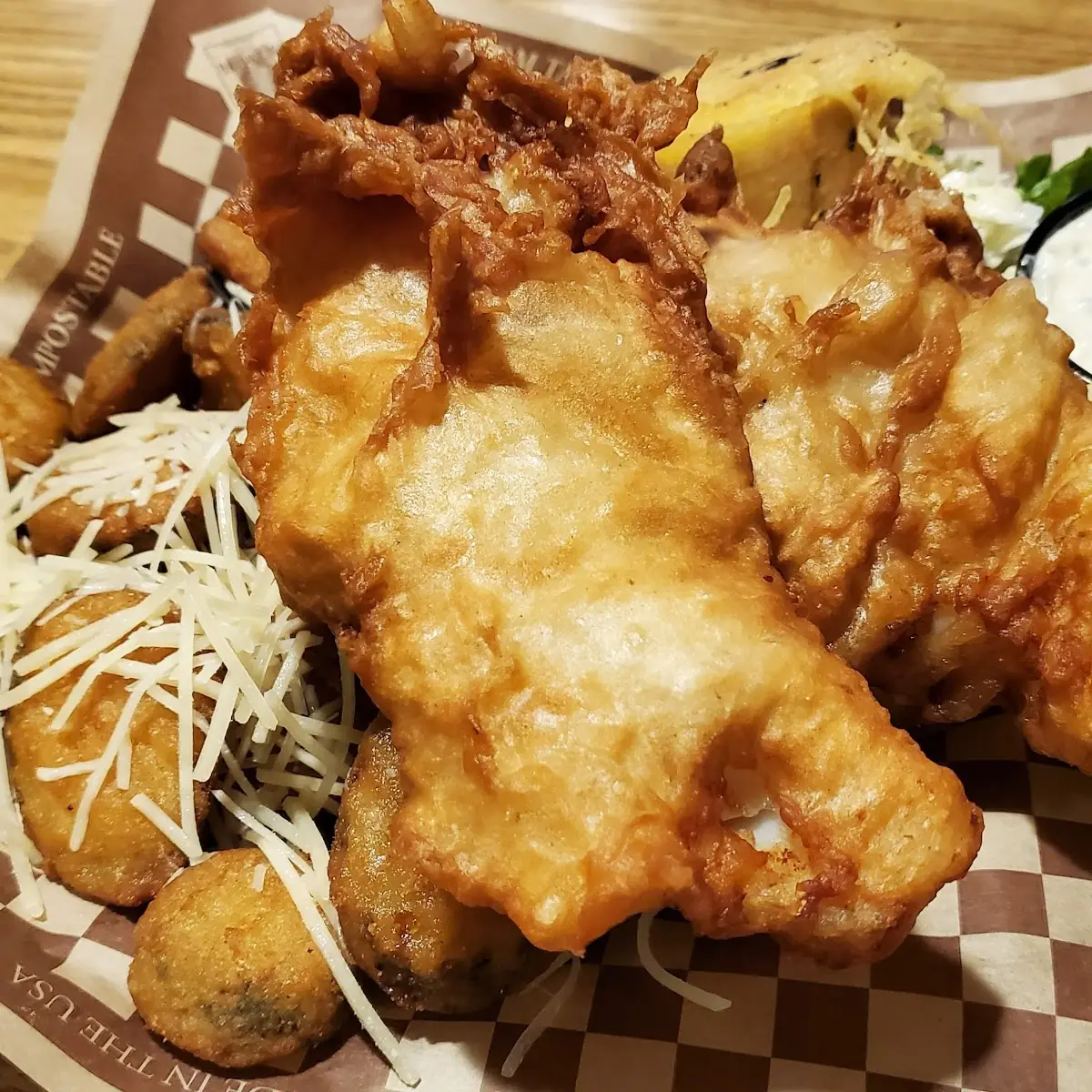 Fish & Chips with Zucchini Fries