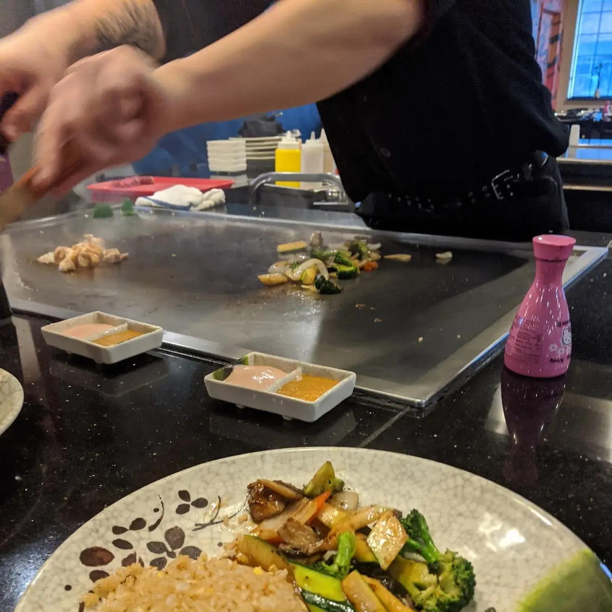 Teppan New York Steak and Chicken