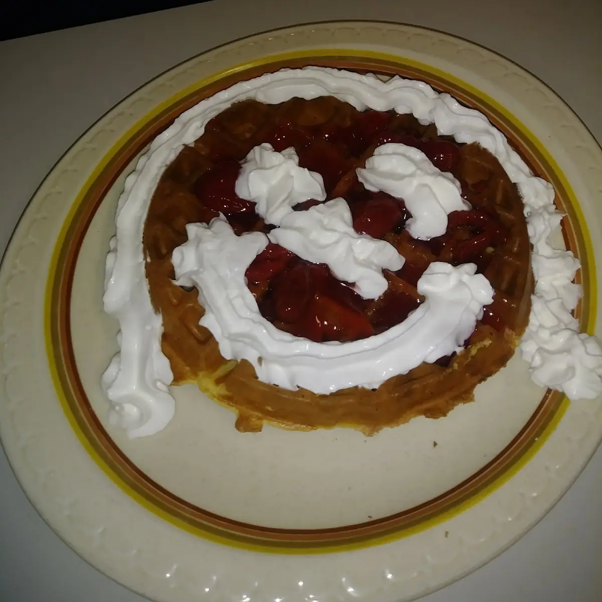 Belgian Waffle Service with a Smile