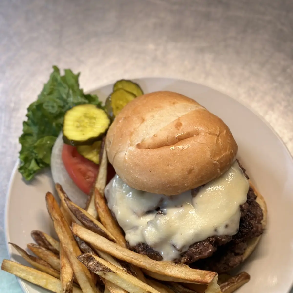 Mushroom Swiss Burger