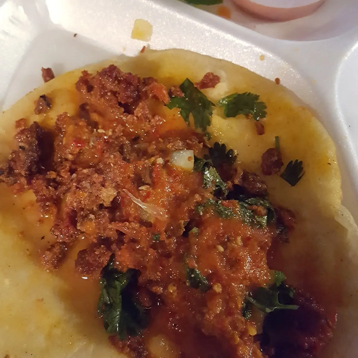 Al Pastor Taco with Salsa