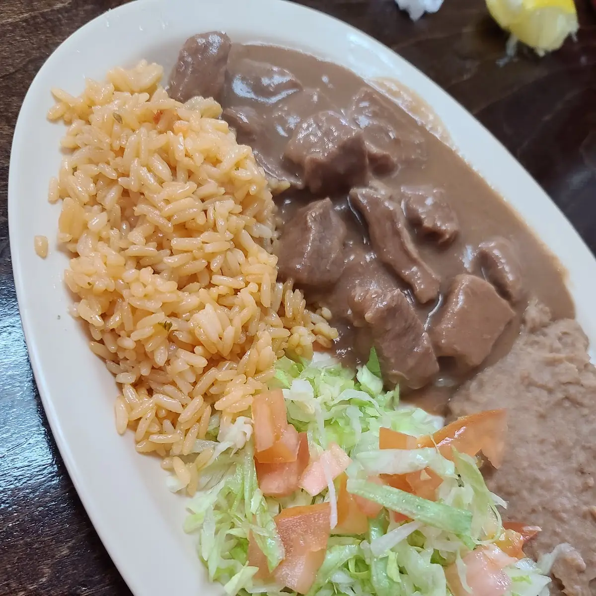 Carne Guisada Plate