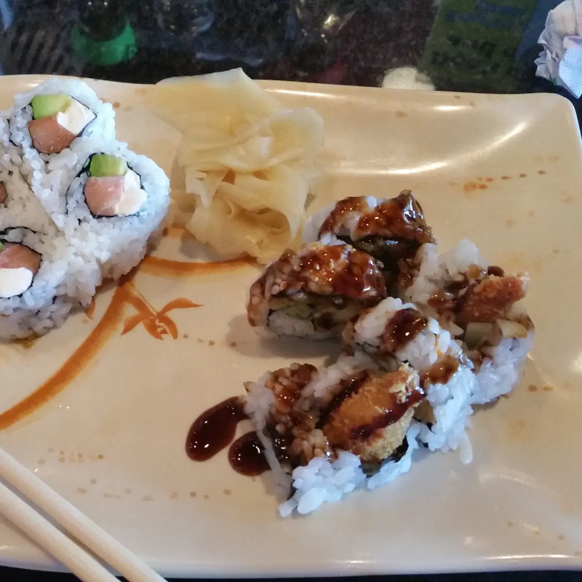Philly Roll and Shrimp Tempura