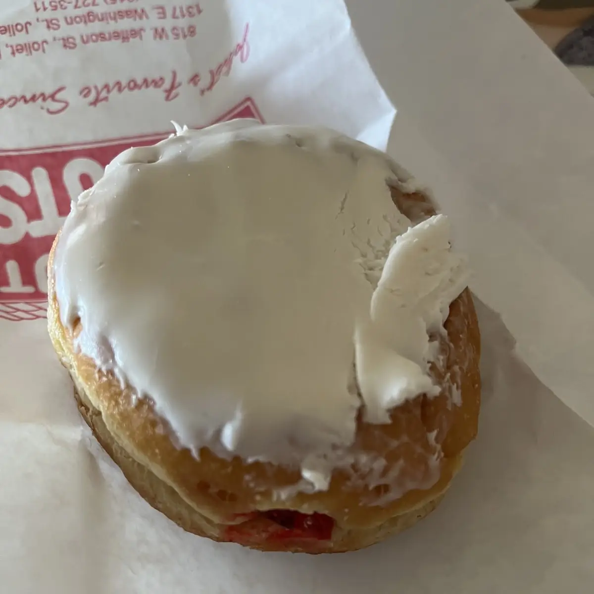 Raspberry Filled Donut