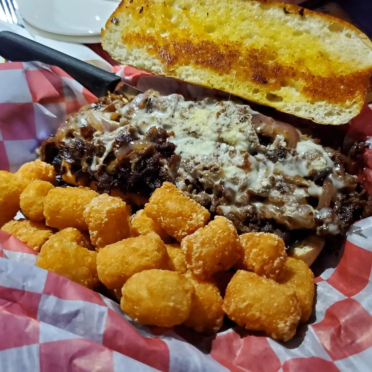 Philly Cheese Steak & Tots