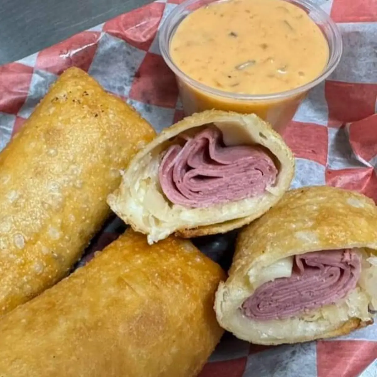 Reuben Egg Rolls