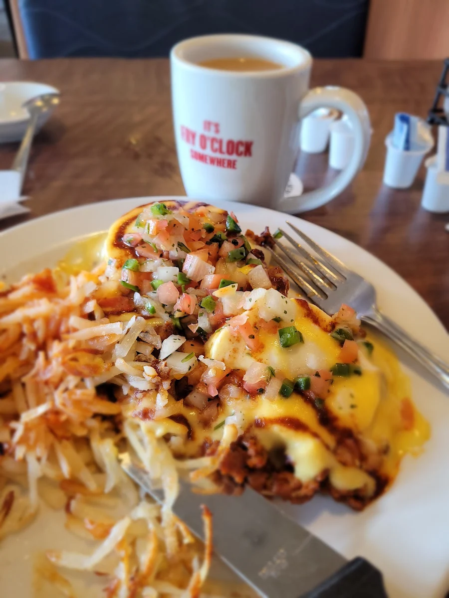 Southwest Eggs Benedict, Denny's Restaurant Okotoks