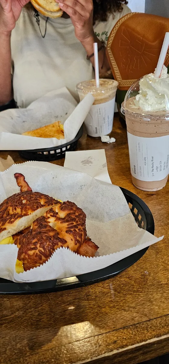 Bacon Egg and Cheese Bagel Sandwich