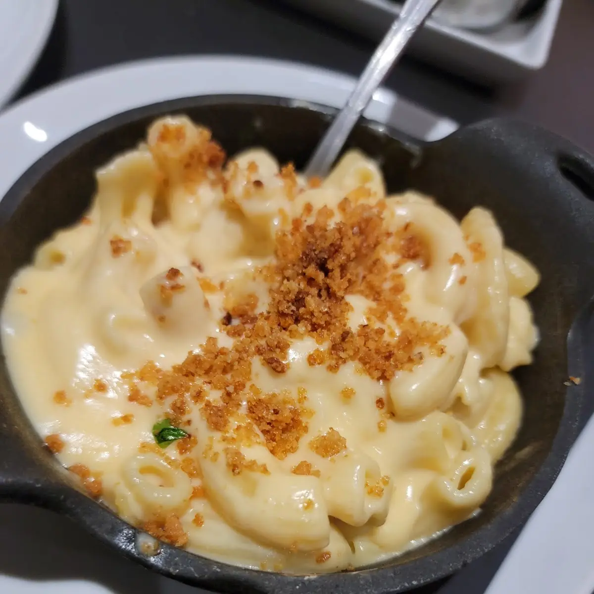 Mac N Cheese and Garlic Mashed Potatoes
