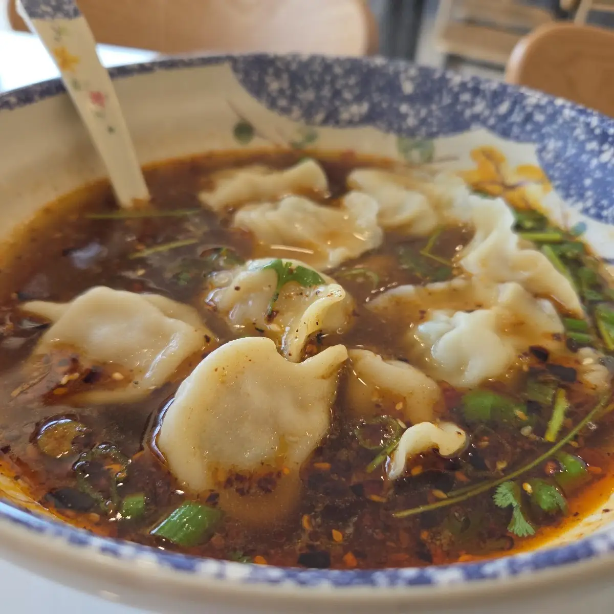 Spicy Chili Oil Pork Dumplings