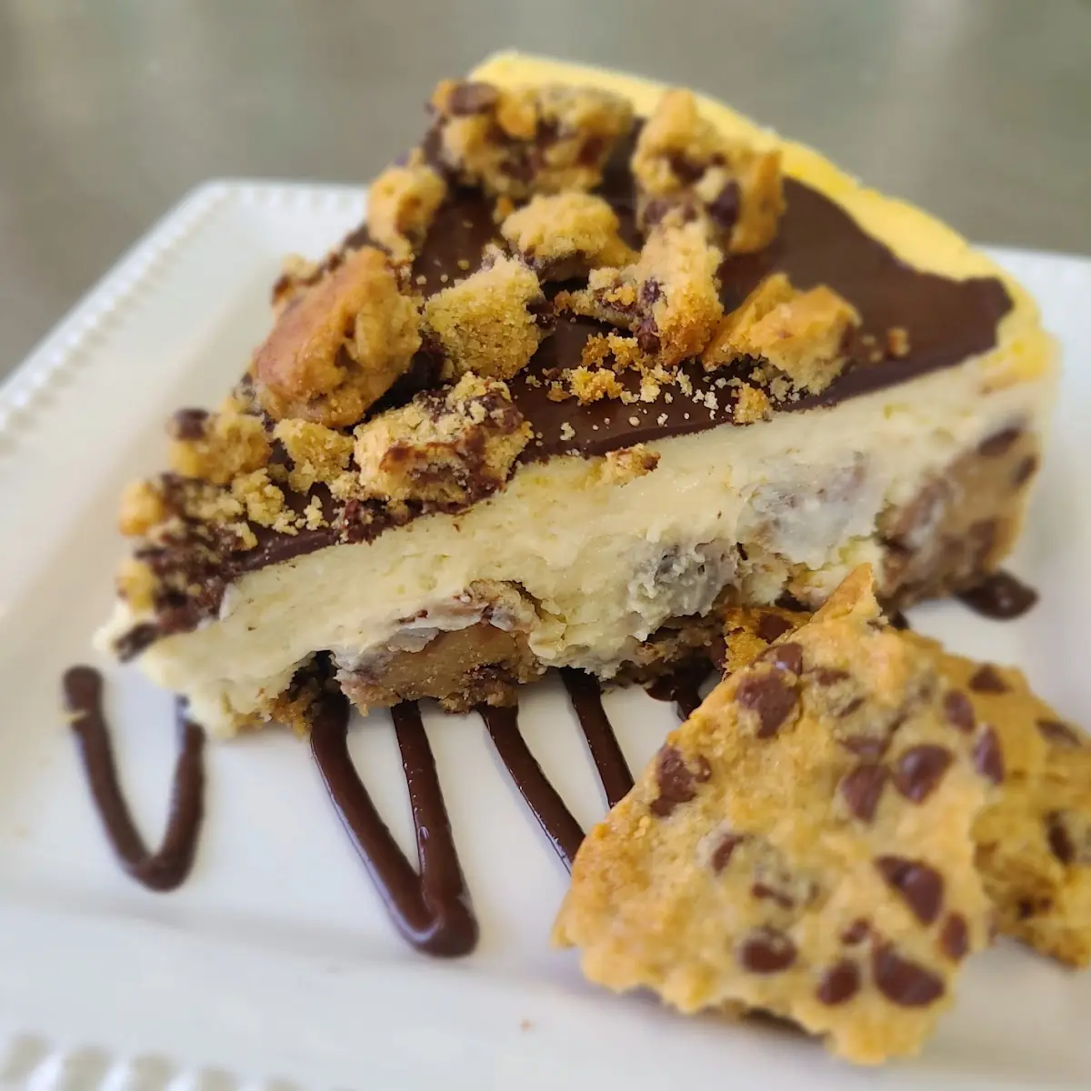 Cakes Rock Chocolate Chip Cookie Dough Cheesecake