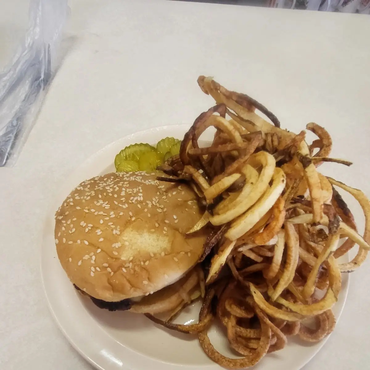 Cheese Burger Curly Fries