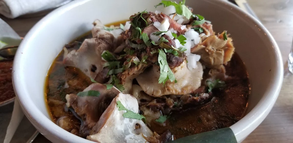 Birria Broth, Native Tongues Taqueria - Victoria Park