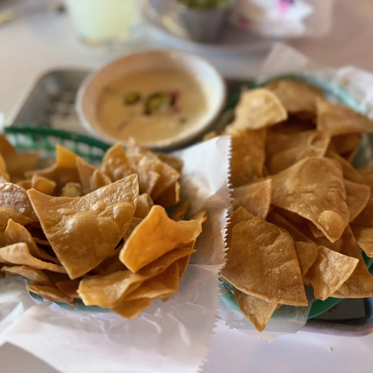 Corn Tortillas with Queso Dip