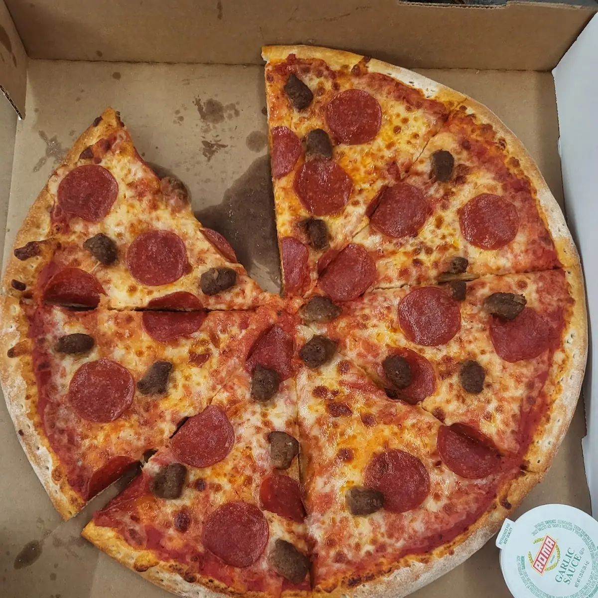 Pepperoni and Sausage Pizza