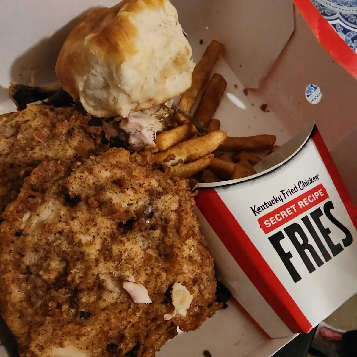 Fried Chicken Dinner and Fries