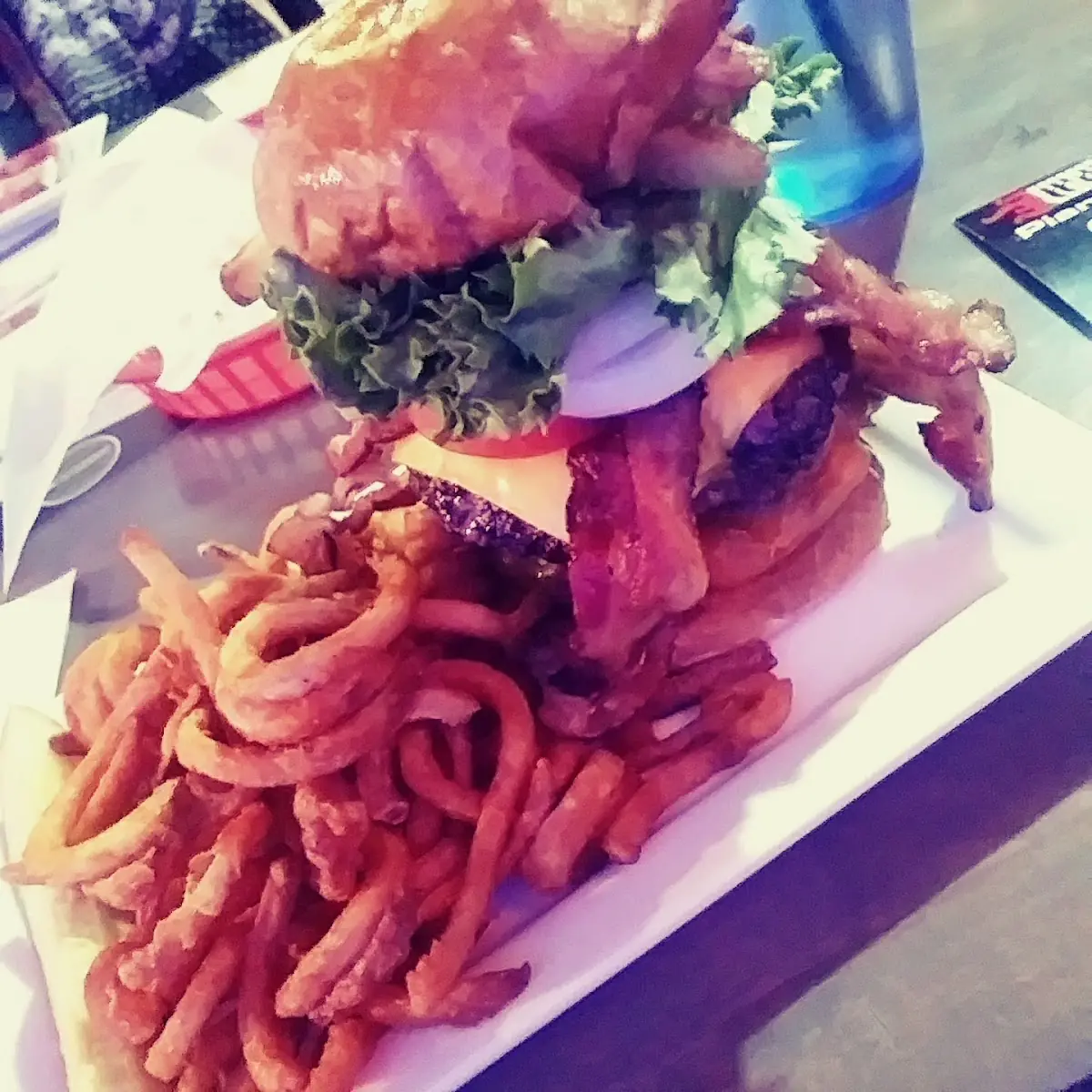 Monster Burger and Fries