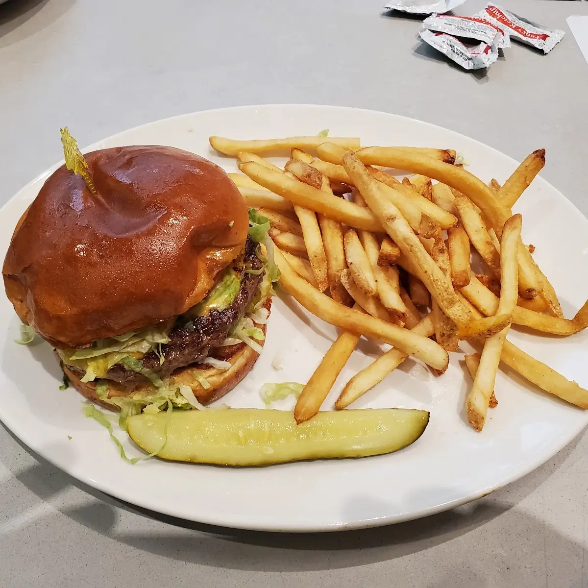 Cheeseburger and Fries