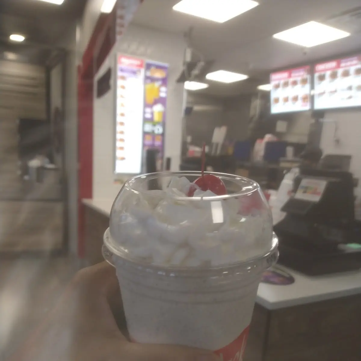 Oreo Cookie Shake with Cherry on Top