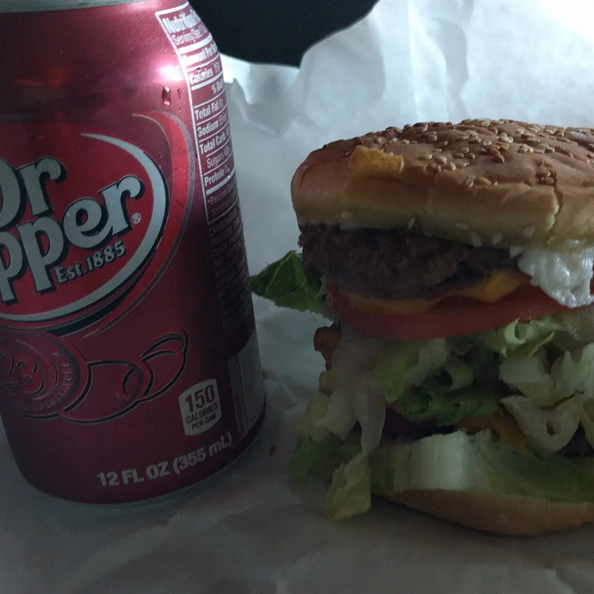 Double Cheese Burger Is Huge