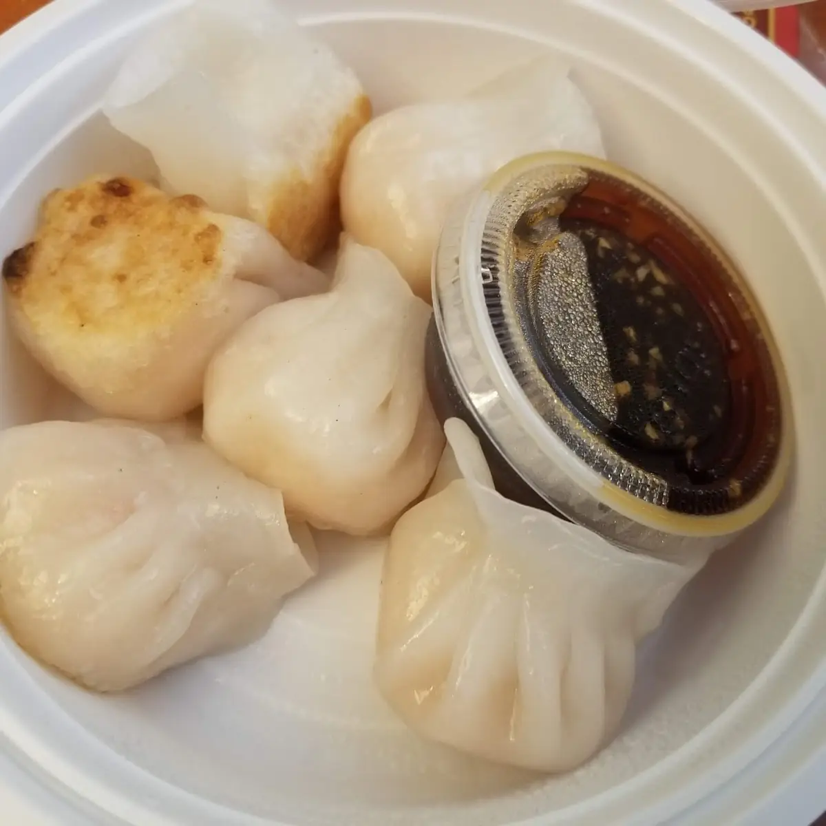 Large Seafood Dumpling Noodle Soup