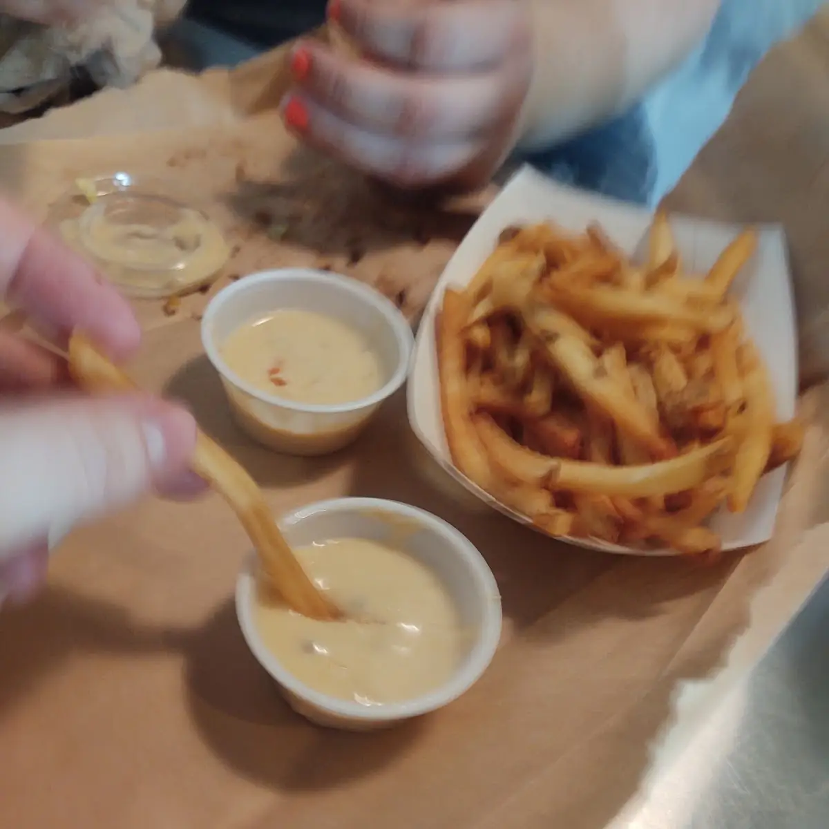 French Fries with Nacho Cheese