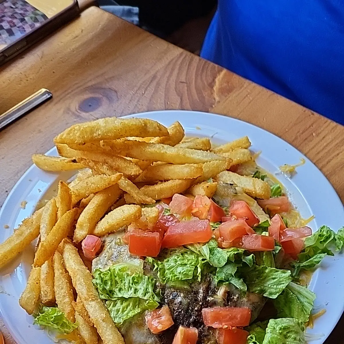 Open Face Burger