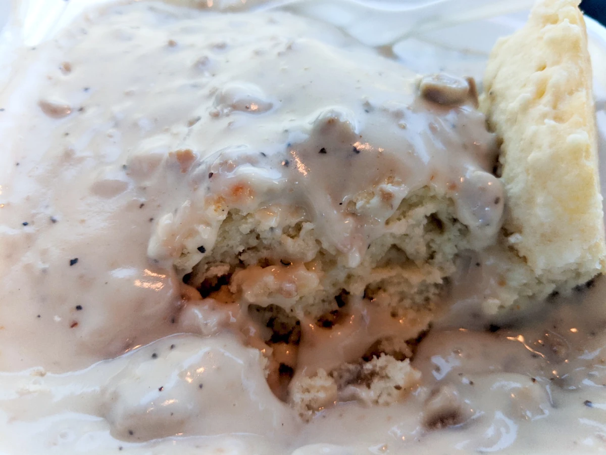 Biscuit or Hashbrown with Sausage Gravy