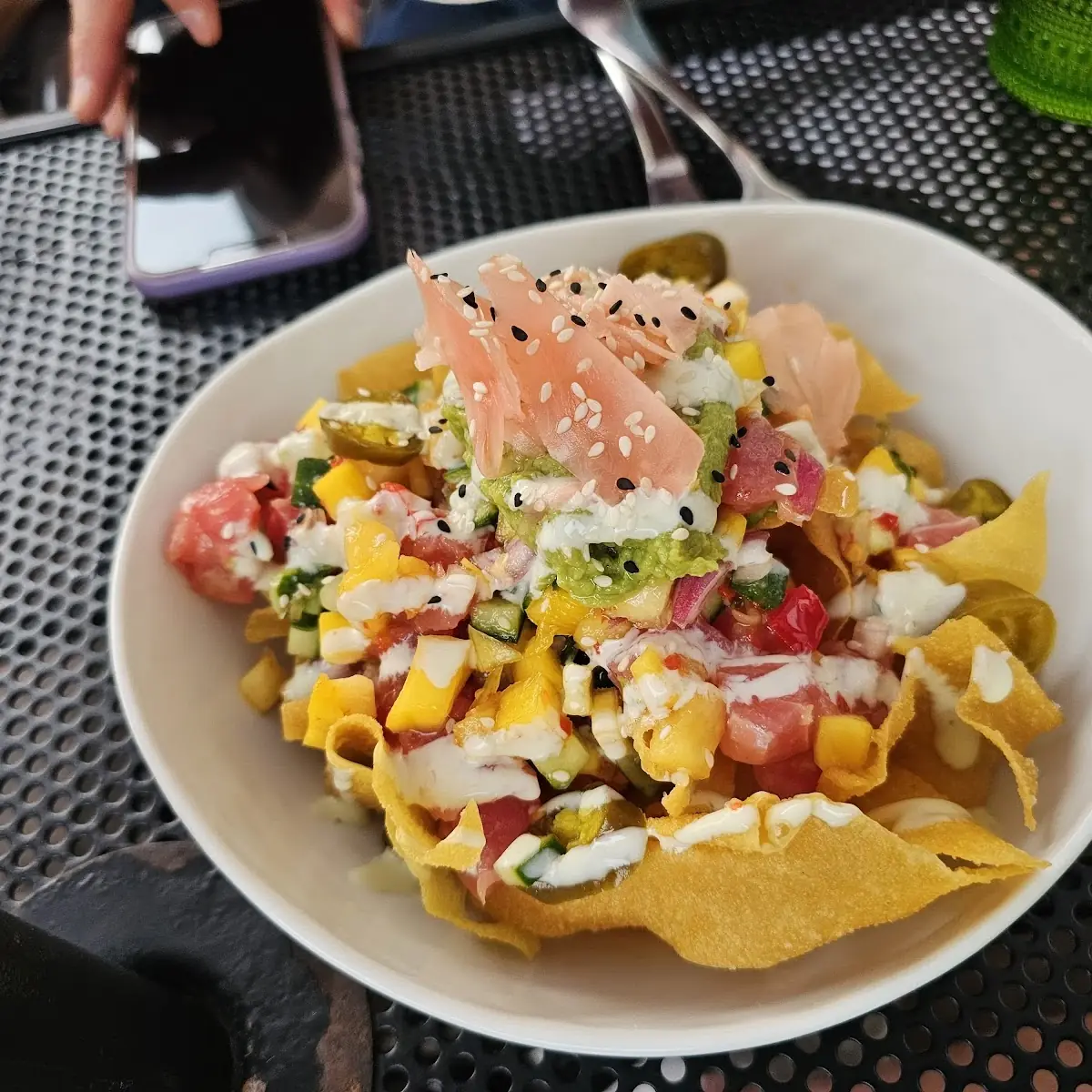 Tuna Poke Nachos